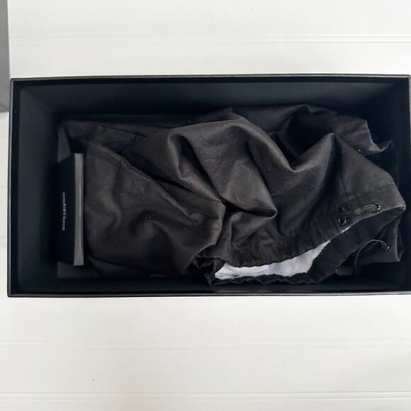 Saint Laurent Tribute Flat Sandals Black Patent Leather Woven Slide 39.5 - Picture 10 of 10